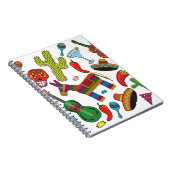 Mexikanische Fiesta-Party-Bilder Notizblock (Rechte Seite)