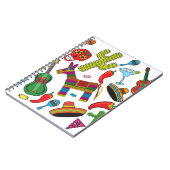 Mexikanische Fiesta-Party-Bilder Notizblock (Linke Seite)