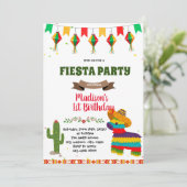 Mexikanische Fiesta pinata Einladung (Stehend Vorderseite)