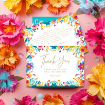 Mexikanische Fiesta Rosa Gelbe Blumen Brautparty