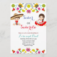 Mexikanische Fiesta Señor oder Señorita Geschlecht