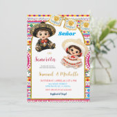 Mexikanische Fiesta Senor oder Senorita Geschlecht Einladung (Stehend Vorderseite)