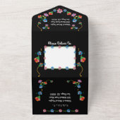 mexikanische Fiesta-Stickerei All In One Einladung (Außenbereich)