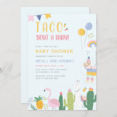 Mexikanische Fiesta Taco Bout A Baby Couple's Dusc Einladung (Vorne/Hinten)