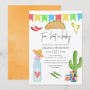 Mexikanische Fiesta Taco 'bout ein Baby Shower Einladung