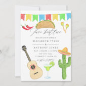 Mexikanische Fiesta Taco-Hochzeit Einladung (Vorderseite)