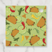 Mexikanische Fiesta-Taco-Paare Babydusche Geschenkanhänger (Rückseite)