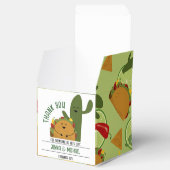 Mexikanische Fiesta-Taco-Paare Babydusche Geschenkschachtel (Geöffnet)
