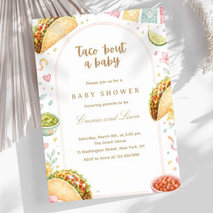 Mexikanische Fiesta Taco-Party zur Babyparty Einladung
