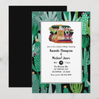 Mexikanische Fiesta Tacos und Tequila Paare Dusche