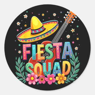 Mexikanische Fiesta-Truppe Cinco de Mayo passende Runder Aufkleber
