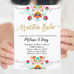 Mexikanische Fiesta Wedding Couples Einladung<br><div class="desc">Blumenfiesta Paare Dusche Einladung. Ideal für Babydusche,  Paardusche,  Brautparty,  etc.</div>