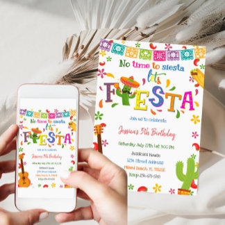 Mexikanische Fiesta zum Geburtstag Einladung
