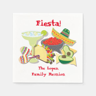Mexikanische Fiestacocktail- oder Serviette