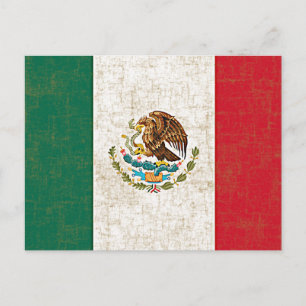 MEXIKANISCHE FLAG-Postkarte Postkarte