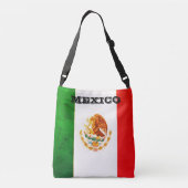 mexikanische Flag Tote Bag Tragetaschen Mit Langen Trägern (Rückseite)