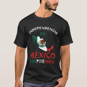 Mexikanische Flagge 16. September Mexiko Unabhängi T-Shirt