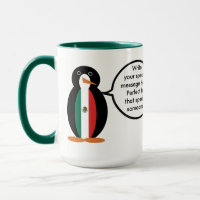 Mexikanische Flagge als Vortragende Frau Penguin C
