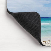 mexikanische Flagge am Strand Mousepad (Ecke)