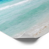 mexikanische Flagge am Strand Poster (Ecke)