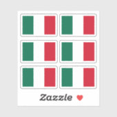 mexikanische Flagge Aufkleber (Blatt)