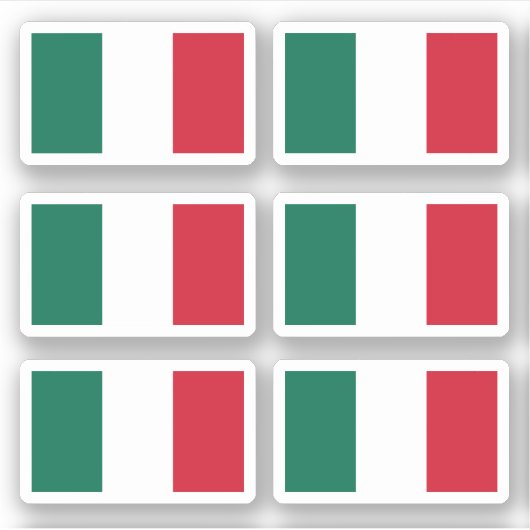 mexikanische Flagge Aufkleber (Vorderseite)