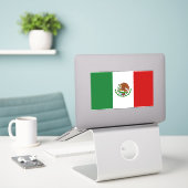 mexikanische Flagge Aufkleber (Laptop auf Schreibtisch)