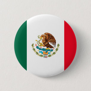 mexikanische Flagge Button