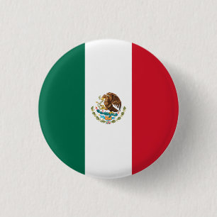 Mexikanische Flagge Button