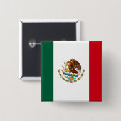 mexikanische Flagge Button (Vorne & Hinten)