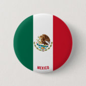 Mexikanische Flagge Charming Patriotic Button (Vorderseite)
