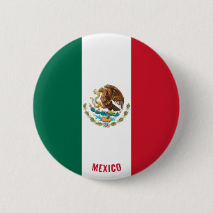 Mexikanische Flagge Charming Patriotic Button