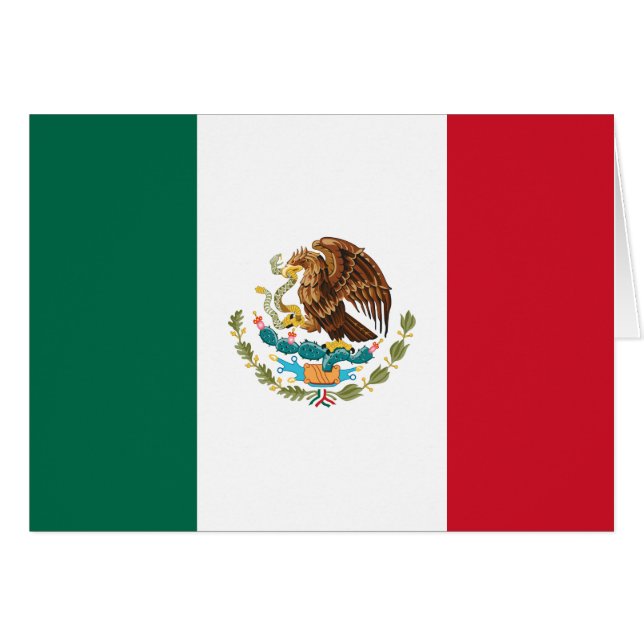 Mexikanische Flagge - Flagge Mexikos (Vorderseite (Horizontal))
