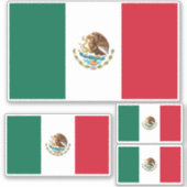 Mexikanische Flagge - Flagge Mexikos Aufkleber (Vorderseite)