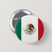 Mexikanische Flagge - Flagge Mexikos Button (Vorne & Hinten)