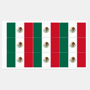 Mexikanische Flagge - Flagge Mexikos Etiketten