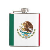 Mexikanische Flagge - Flagge Mexikos Flachmann (Vorderseite)