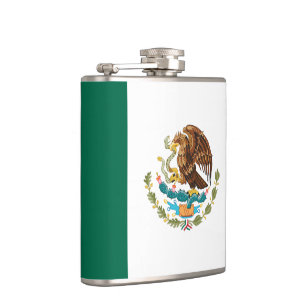 Mexikanische Flagge - Flagge Mexikos Flachmann