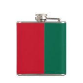 Mexikanische Flagge - Flagge Mexikos Flachmann (Rückseite)