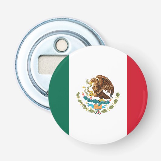 Mexikanische Flagge - Flagge Mexikos Flaschenöffner (Vorderseite)