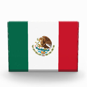 Mexikanische Flagge - Flagge Mexikos Fotoblock