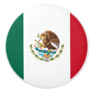 Mexikanische Flagge - Flagge Mexikos Keramikknauf