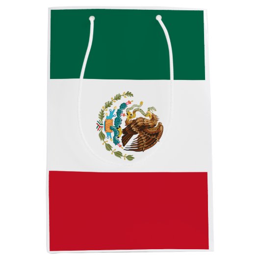 Mexikanische Flagge - Flagge Mexikos Mittlere Geschenktüte (Vorderseite)
