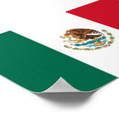 Mexikanische Flagge - Flagge Mexikos Poster (Ecke)