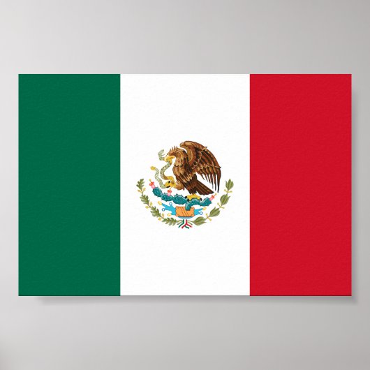 Mexikanische Flagge - Flagge Mexikos Poster (Vorne)