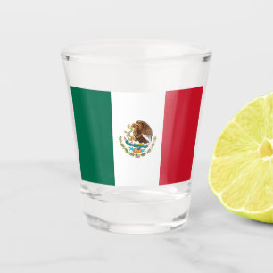 mexikanische Flagge - Flagge Mexikos Schiebeglas Schnapsglas