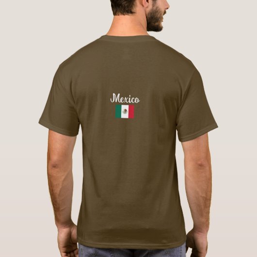 mexikanische Flagge, Flagge Mexikos T-Shirt (Rückseite)