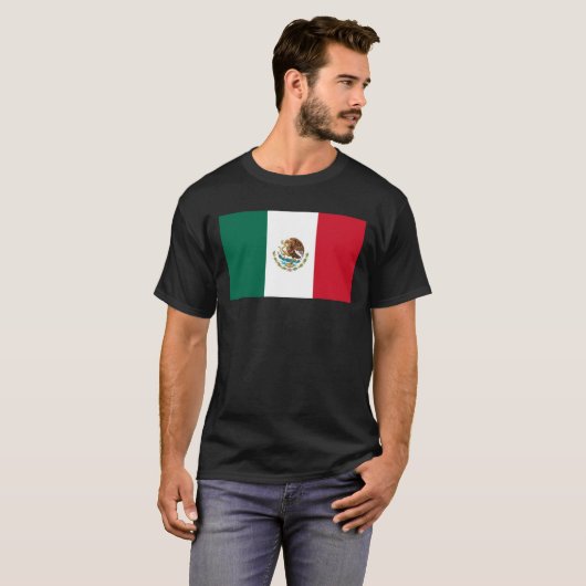 Mexikanische Flagge - Flagge Mexikos T-Shirt (Vorne ganz)