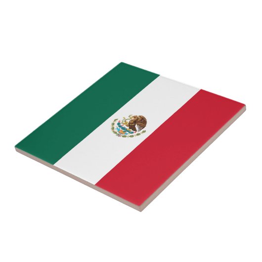 mexikanische Flagge Fliese (Seite)