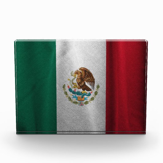 mexikanische Flagge Fotoblock (Vorderseite)